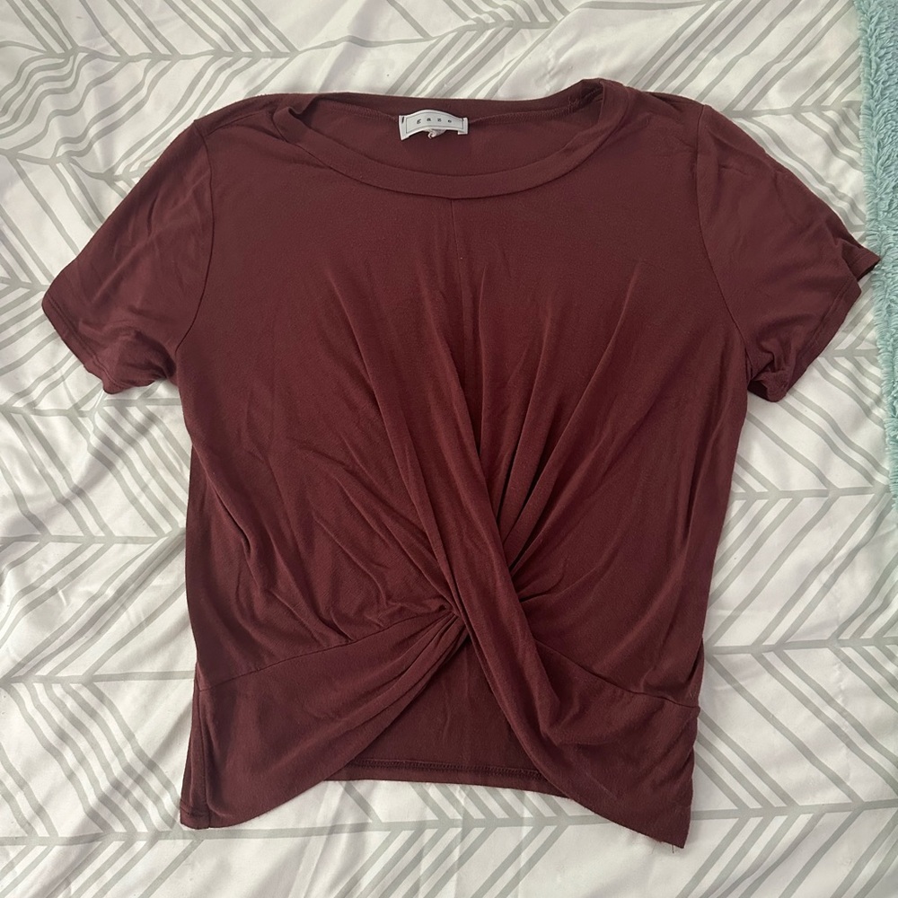 Wine colored crop top